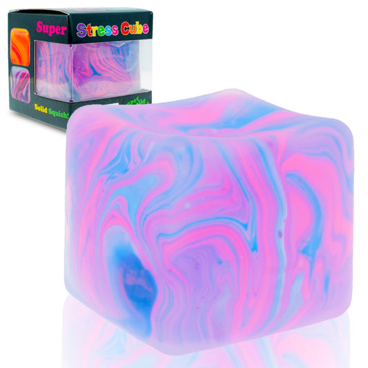 Schylling Needoh Nice Cube Sensory Toy with a Super Solid Squish - Colors May Vary 3 Pack