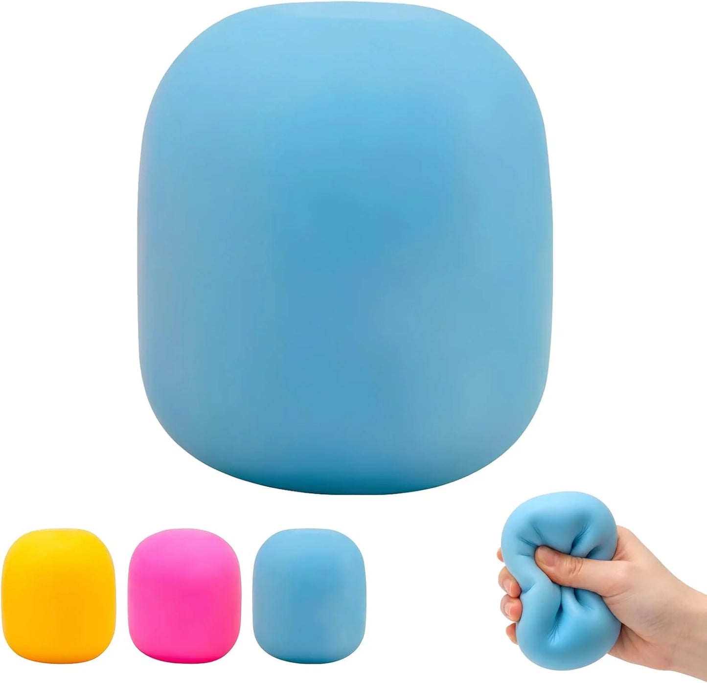 Gum Drop Squeeze Color Changing Squishy, Slow Stress Balls Fidget Sensory Toys for Adults,Gum Drop Shape (Blue) - US 6859
