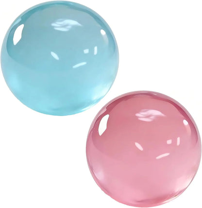 Coconut Oil Squishy, Coconut Oil Stress Ball – Super Soft, Handmade Slow Rising Fidget Squeeze Toy for Stress Relief, Squeeze the Stress Away (Blue+Pink) - US 7204