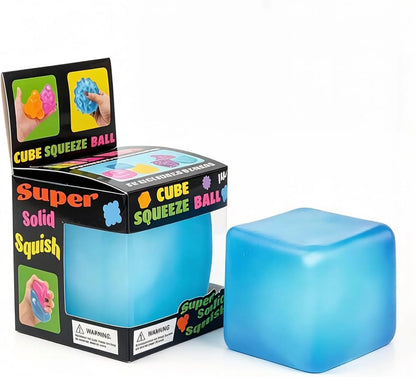 Premium Big Block Cube, Ice Cube Squishies Toys, Durable, Slow-Rebound fingertip Exquisite Spherical ice Cube with boxGift-Ready (Blue) - US 6919