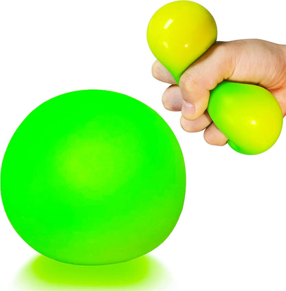 Squishy Stress Balls for Kids and Adults (1 Pack) Stretchy Dough Ball Squeeze Fidget Toy, Funny and Soft Change Color Squeeze Ball, Squish Balls, Ideal for Anxiety Relief, Autism, ADHD (Green) - US 2810