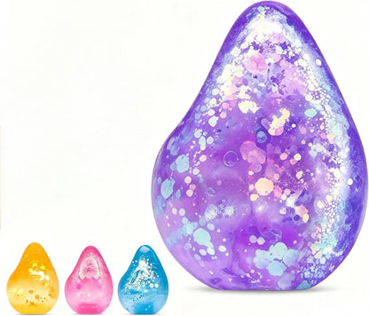 Fidget Toys Squishy Water Drop, Stress Cube Squishies Anxiety Stress Relief, Ice Squishy Stress Cube- Malt Sugar Balls, Sensory Ball for Kids with Autism (Blue, 1) - US 8240