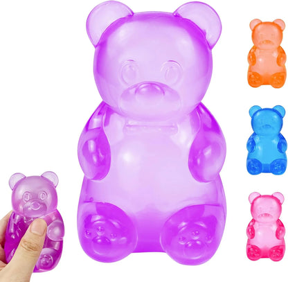 Gummy Bear Squishy, Stress Bear Taba Squishy, Taba Squishy Toys for Kids, Stress Balls Valentines Day Gifts Birthday Gifts Party Favors-Purple - US 6616