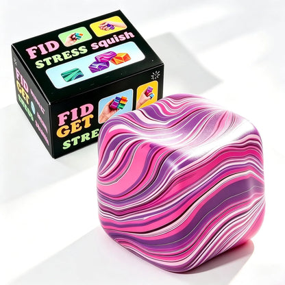 1 Pack Fidget Toys Squishy Stress Cube, Stress Balls for Kids Adults Squishies Stress Relief, Ice Sugar Sensory Toys for Kids with Autism, Fidgets for Classroom Prize Toys(Pink,1 Pack) - US 5928